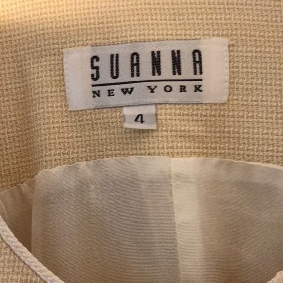 RARE Vintage Suanna button cream vest USA made - Picture 4 of 8